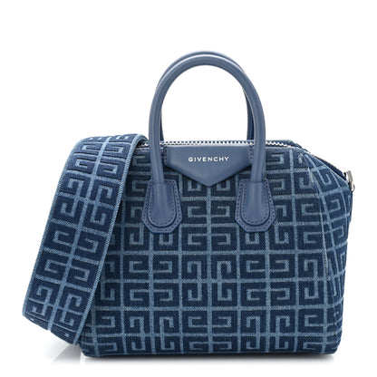 Givenchy Denim Calfskin 4G Mini Antigona Blue 1 of 11