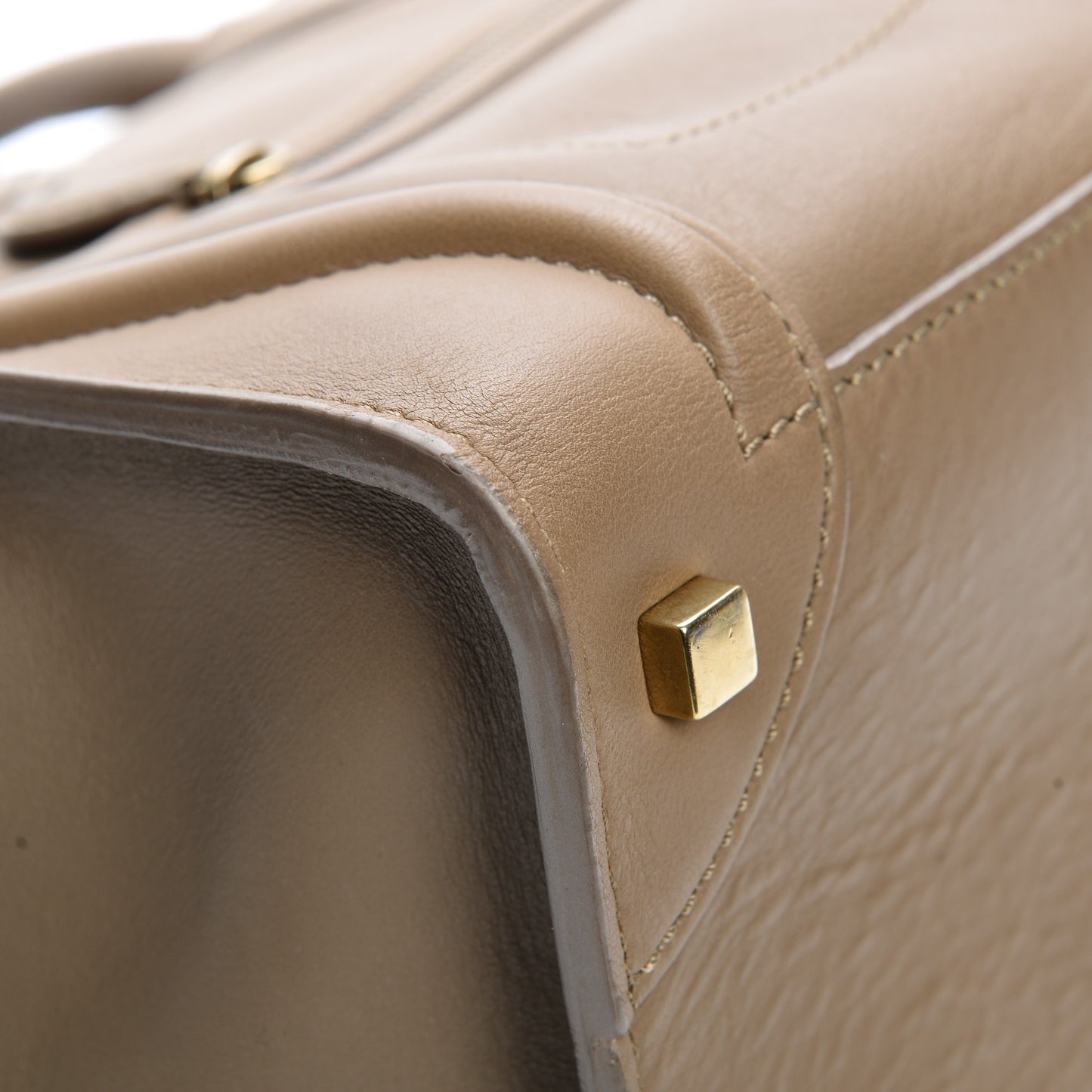 Smooth Calfskin Mini Luggage Camel