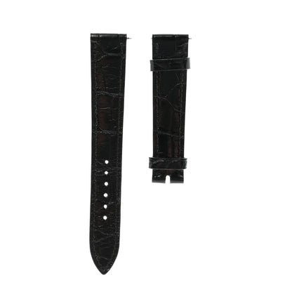 Hermes Shiny Alligator Heure H Hour Watch 30mm Strap Black 1 of 3