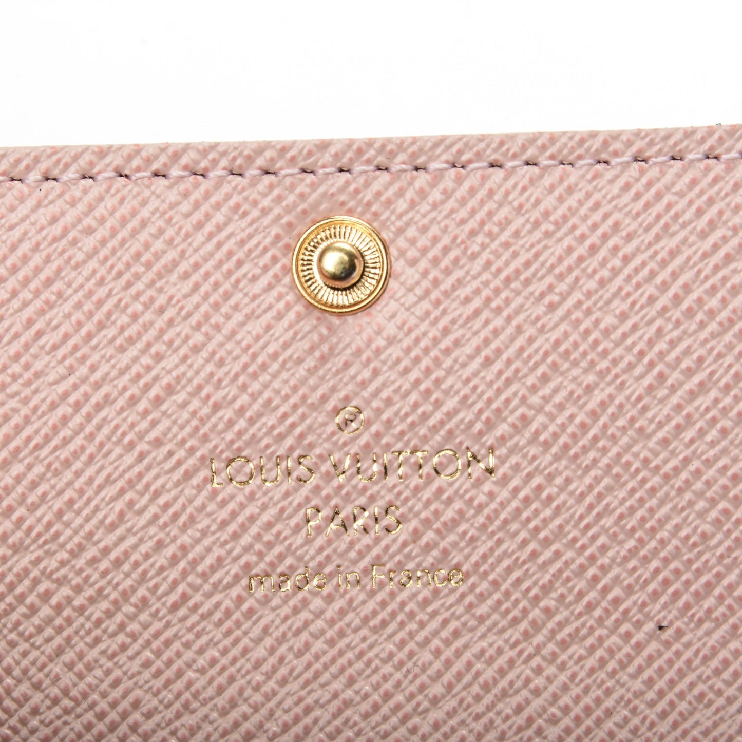 Damier Ebene Multicles 6 Key Holder Rose Ballerine