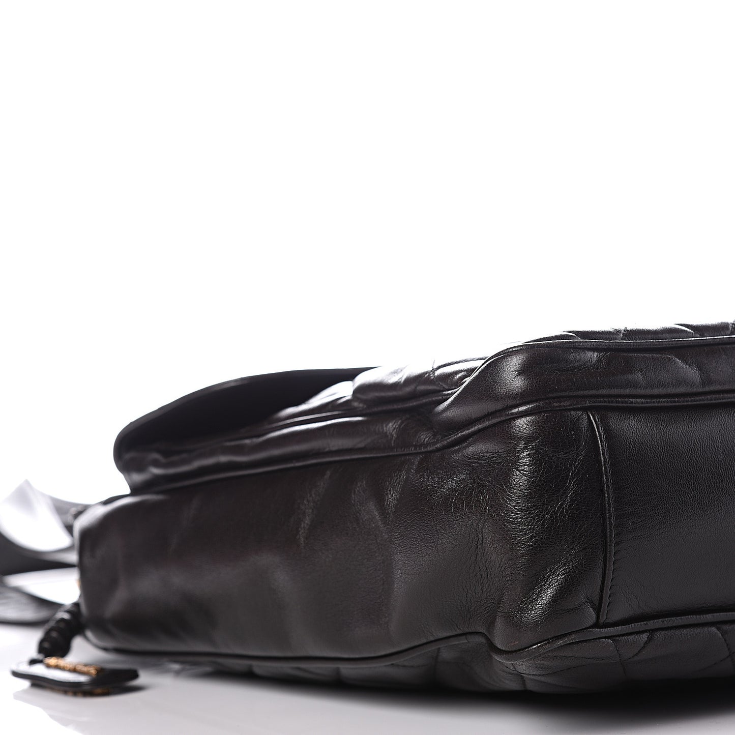 Lambskin Quilted CC Shoulder Bag Black