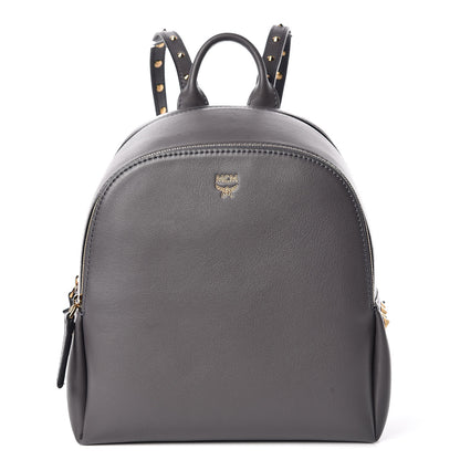 MCM Calfskin Mini Duchess Polke Studs Backpack Grey 1 of 10