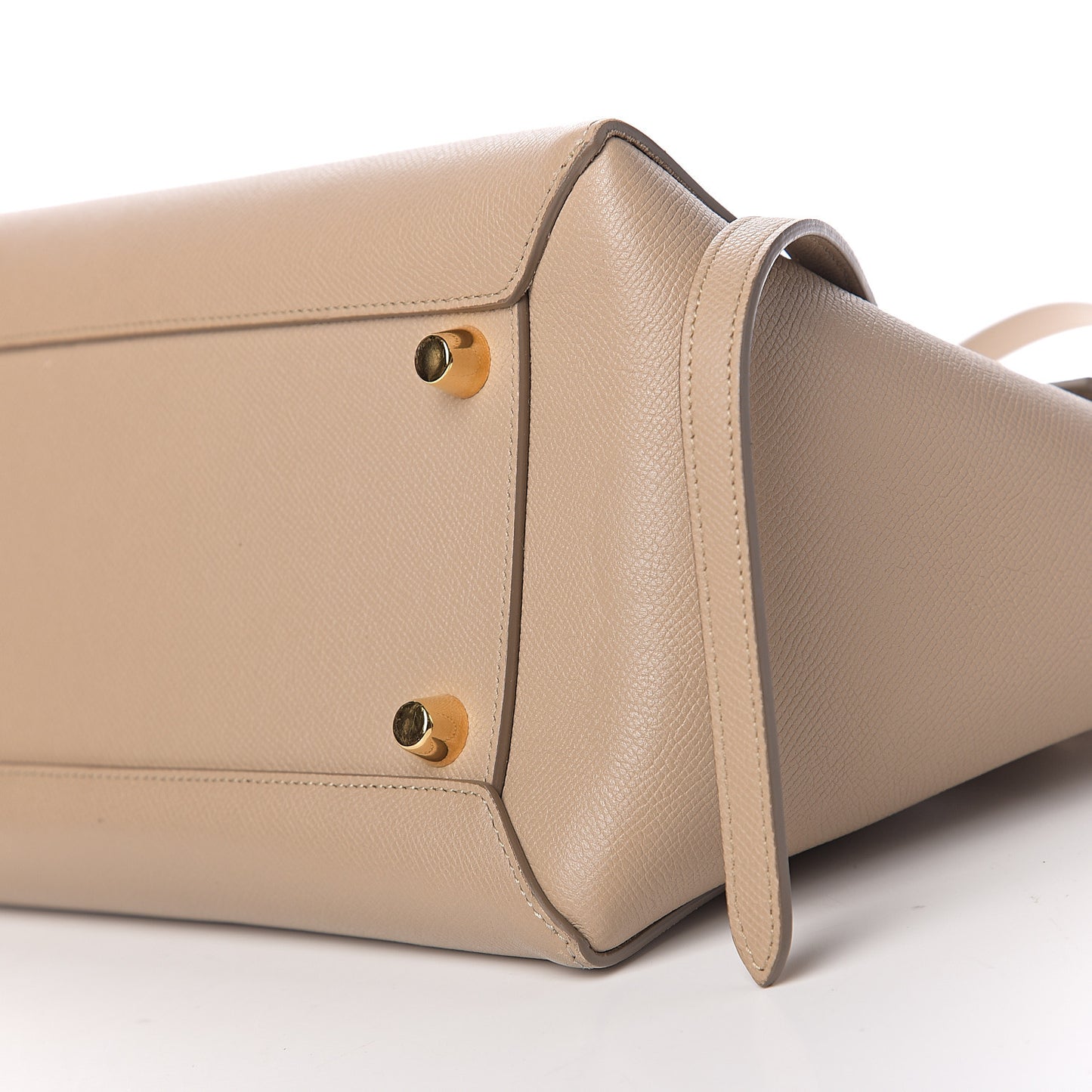Grained Calfskin Mini Belt Bag Light Taupe