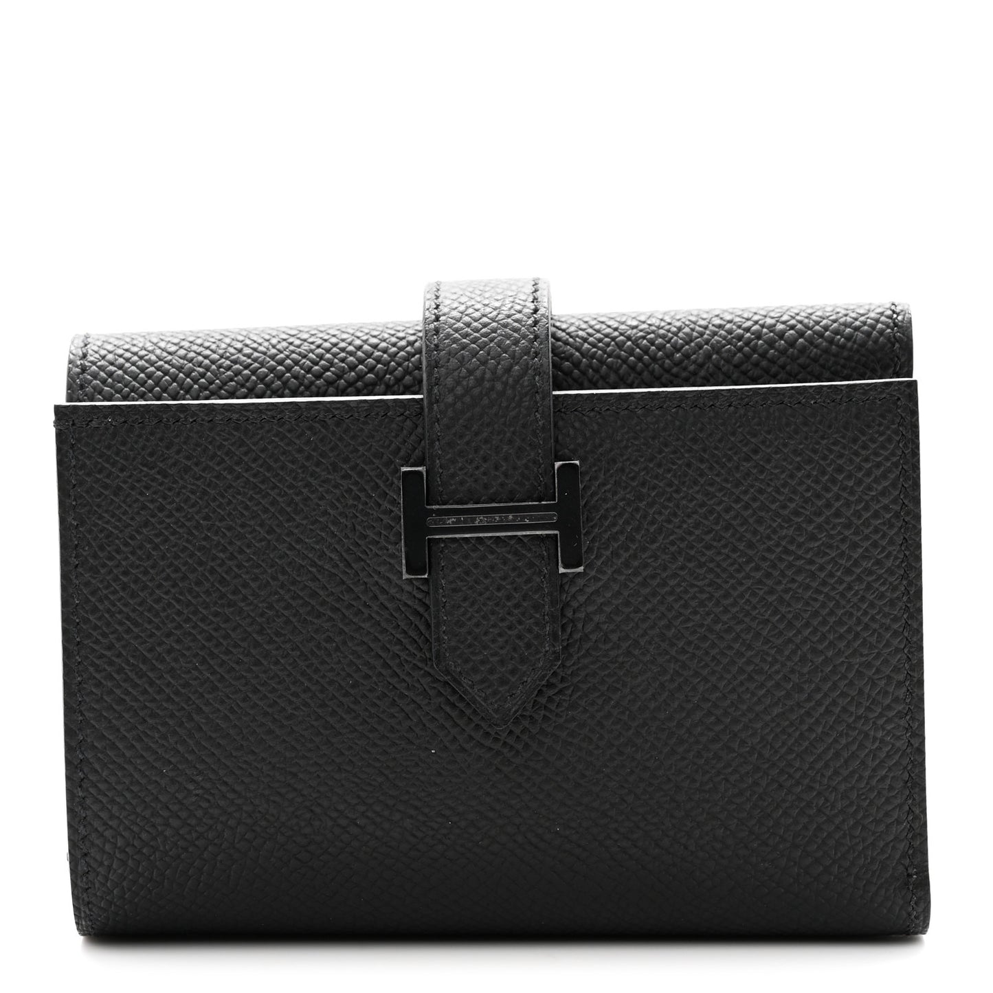 Epsom Tri-Fold Compact Monochrome Bearn Wallet Black
