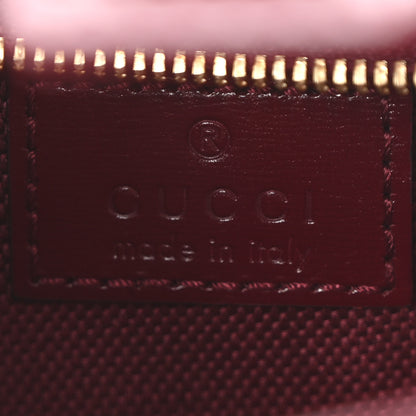Gucci Calfskin Mini Moon Side Shoulder Bag Rosso Ancora 6 of 10