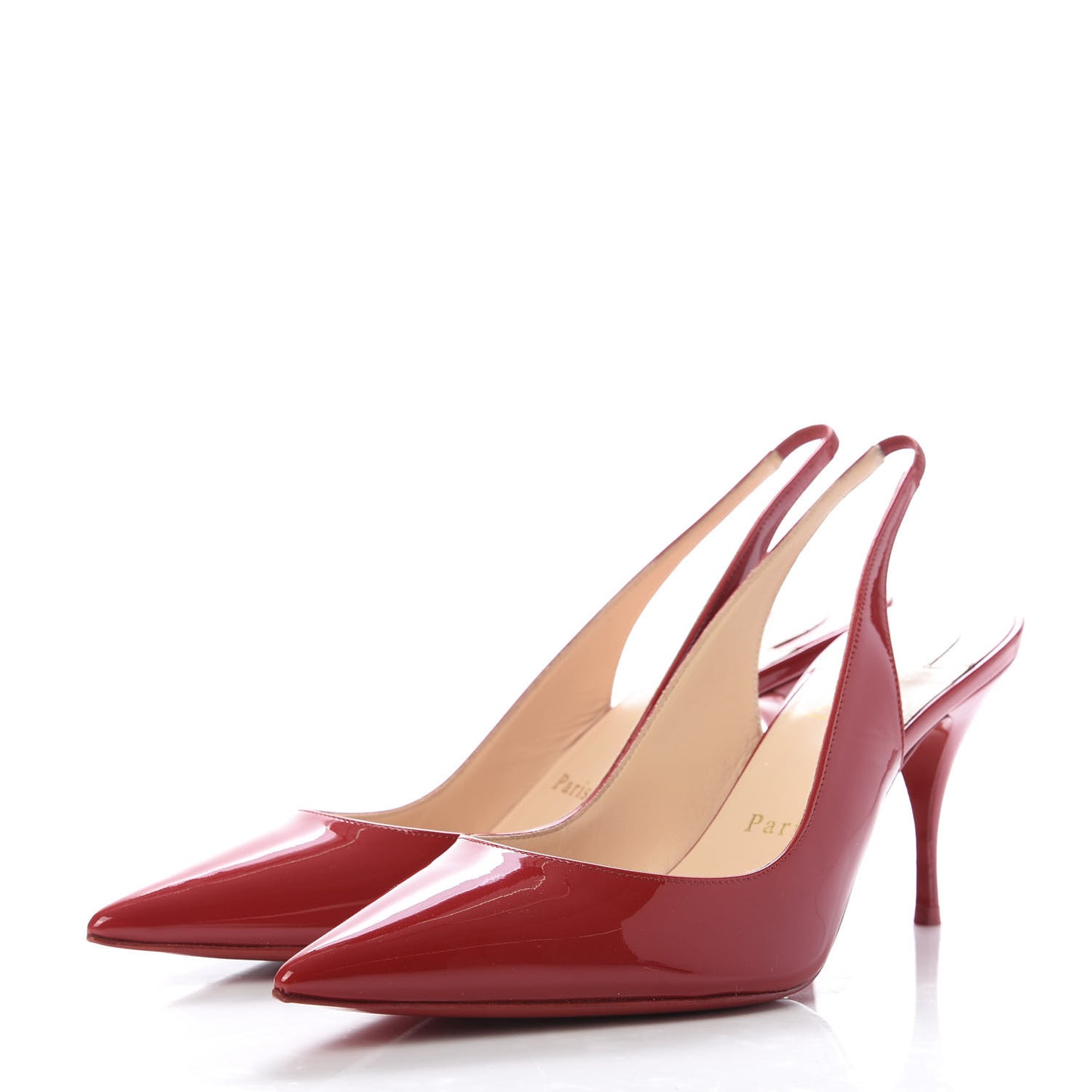 Patent Clare Sling 80 Pumps 37.5 Loubi