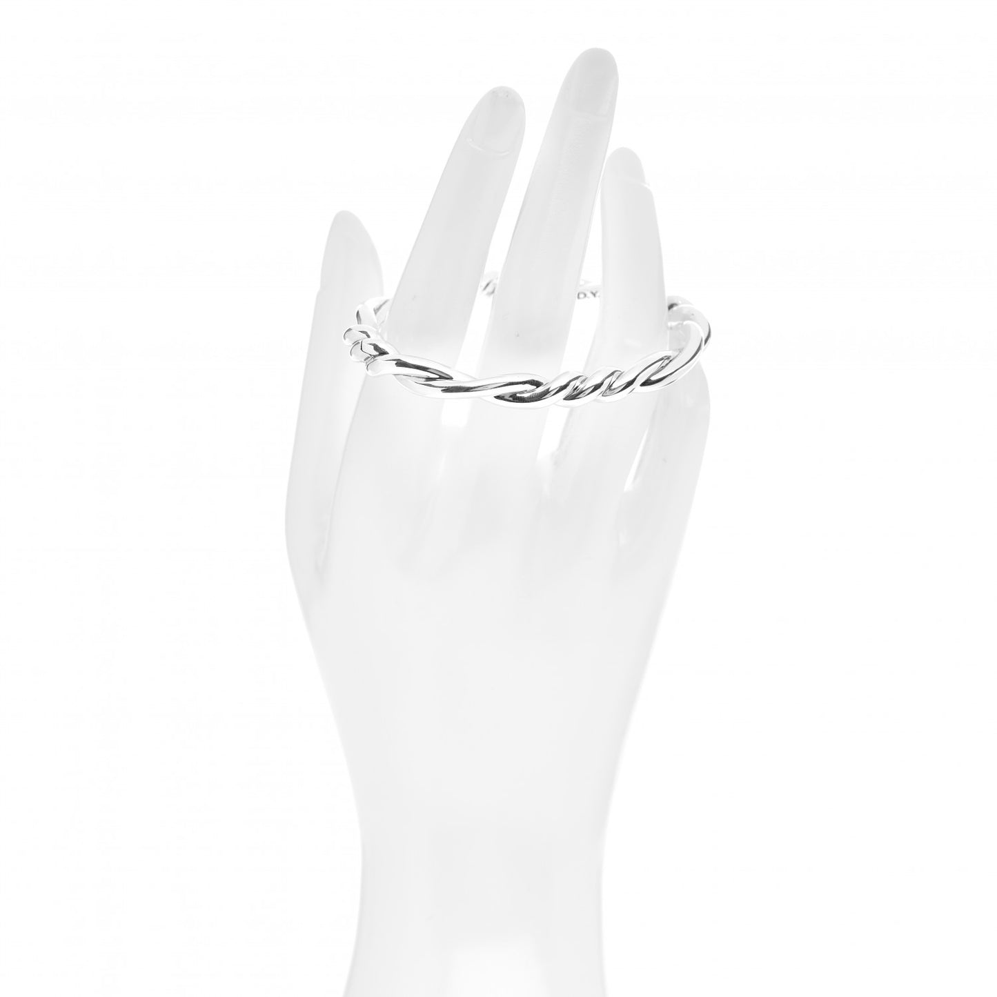 Sterling Silver Continuance Center Twist Bracelet