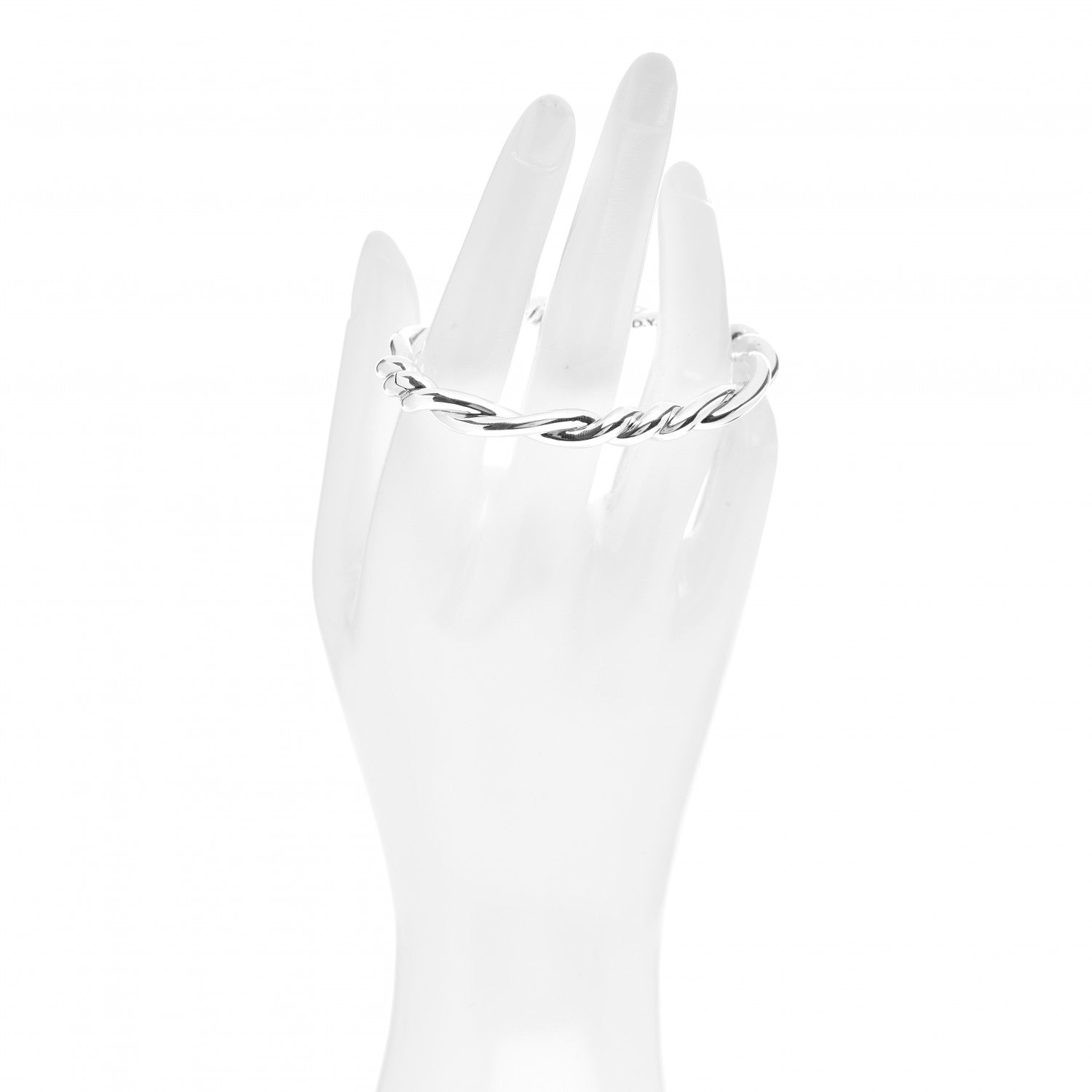 David Yurman Sterling Silver Continuance Center Twist Bracelet 2 of 4