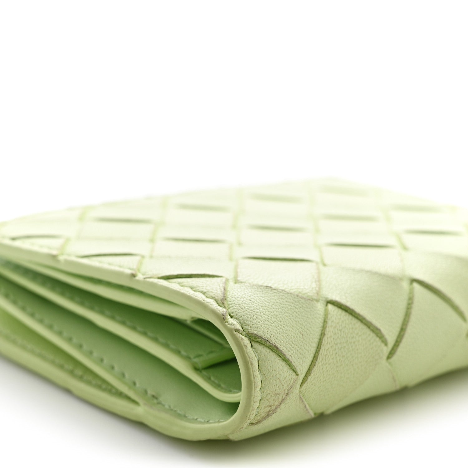 Bottega Veneta Nappa Intrecciato Small Bi-Fold Zip Wallet Fennel 10 of 12