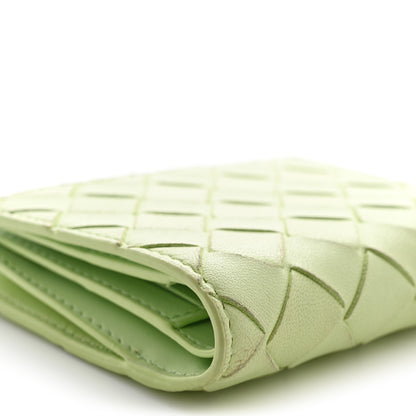Bottega Veneta Nappa Intrecciato Small Bi-Fold Zip Wallet Fennel 10 of 12