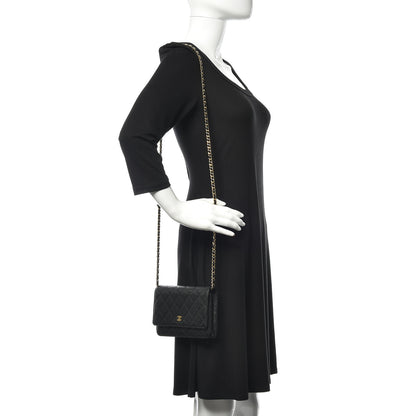 Chanel Caviar Quilted Wallet On Chain WOC Black 2 of 14