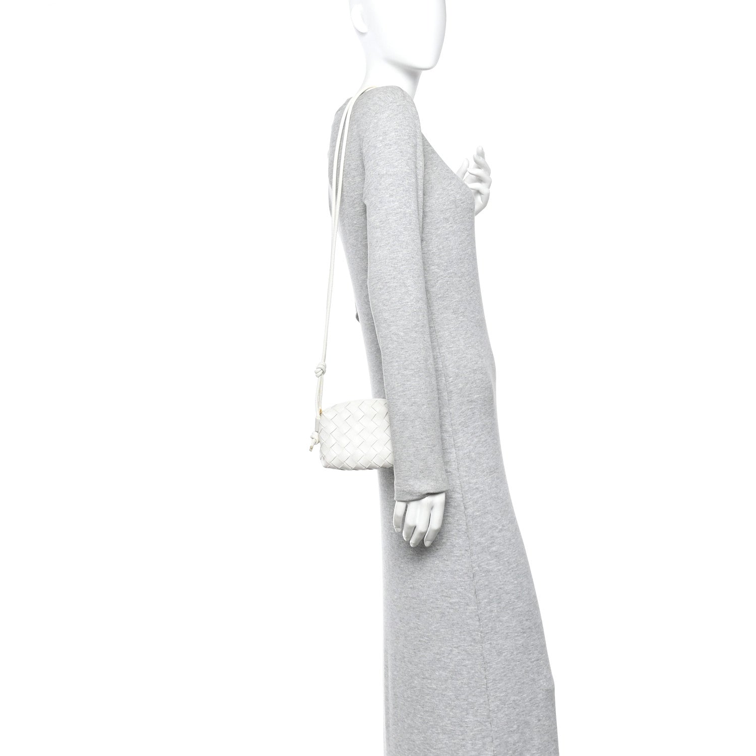 Bottega Veneta Nappa Intrecciato Mini Loop Camera Bag White 2 of 9