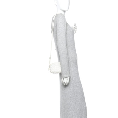 Bottega Veneta Nappa Intrecciato Mini Loop Camera Bag White 2 of 9