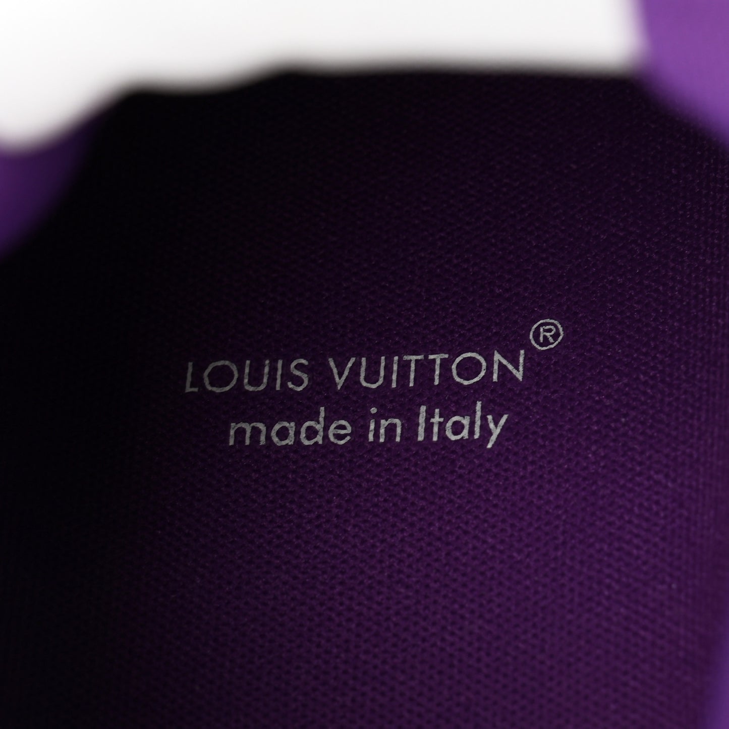 Calfskin Monogram Denim Mens LV Trainer Sneakers 9.5 Purple