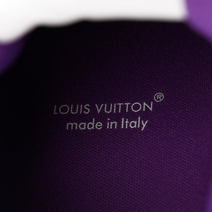 Louis Vuitton Calfskin Monogram Denim Mens LV Trainer Sneakers 9.5 Purple 6 of 10