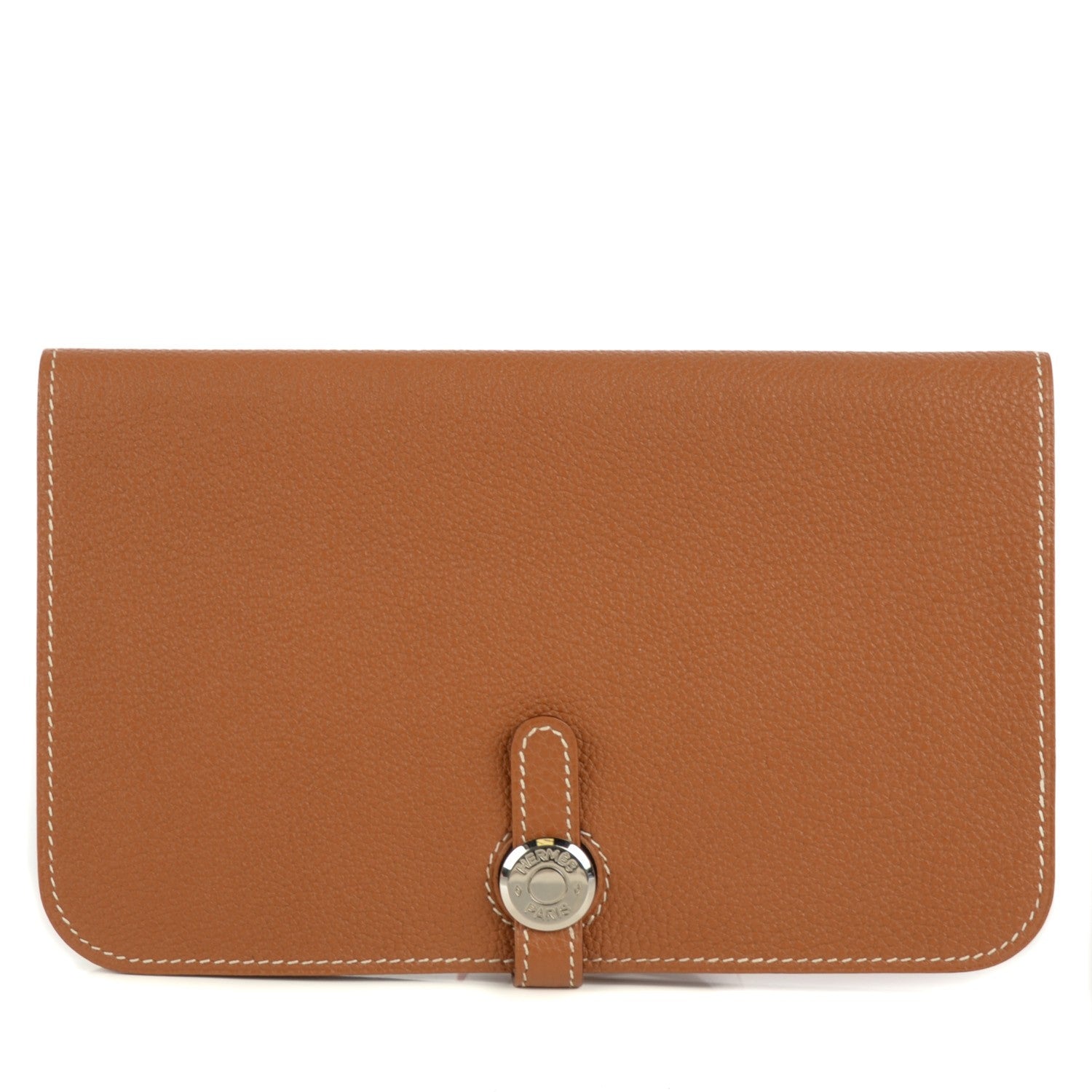 Hermes Togo Dogon Duo Wallet Gold 1 of 11