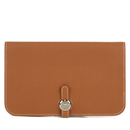 Hermes Togo Dogon Duo Wallet Gold 1 of 11