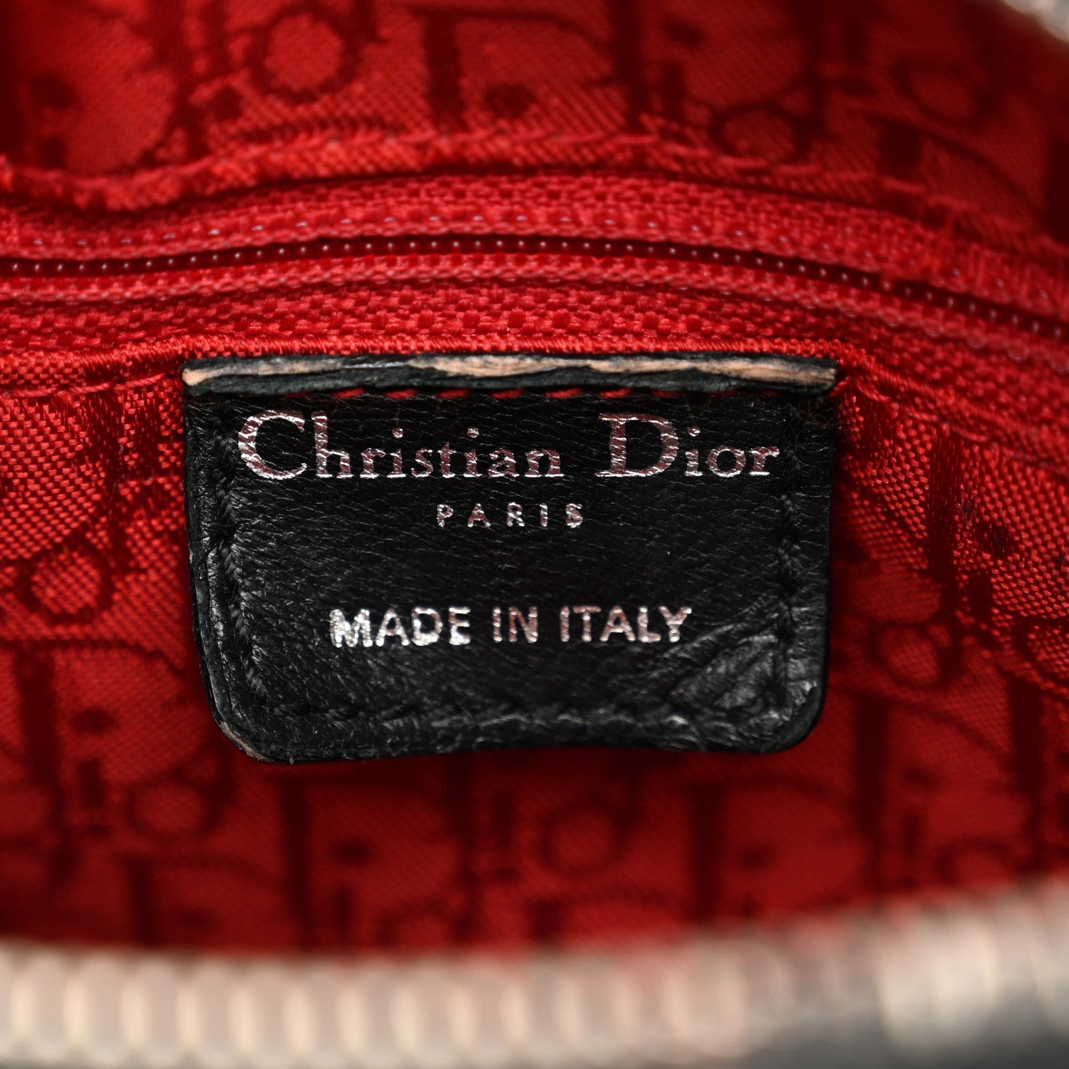 Christian Dior Lambskin Cannage Medium Lady Dior Black 6 of 12