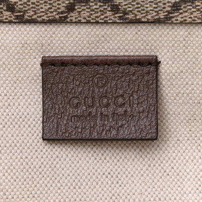 Gucci GG Supreme Monogram Web Small Neo Vintage Double Flap Messenger Bag Beige New Acero 6 of 10