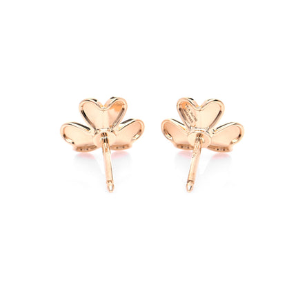 Van Cleef & Arpels 18K Yellow Gold Diamond Mini Frivole Earrings 5 of 8
