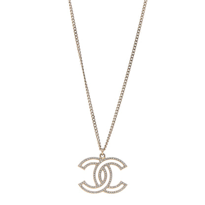 Chanel Crystal CC 100 Anniversary Necklace Gold 1 of 6
