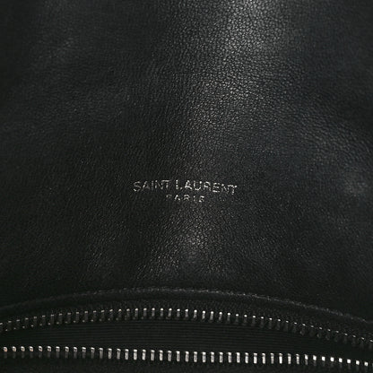 Saint Laurent Lambskin Quilted Small Loulou Puffer Monogram Chain Satchel Black 6 of 12