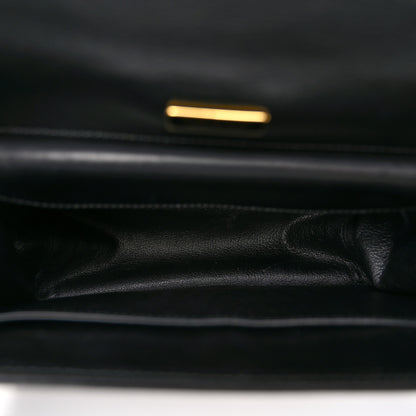 Prada City Calf Saffiano Animalier Top Handle Bag Black 5 of 11