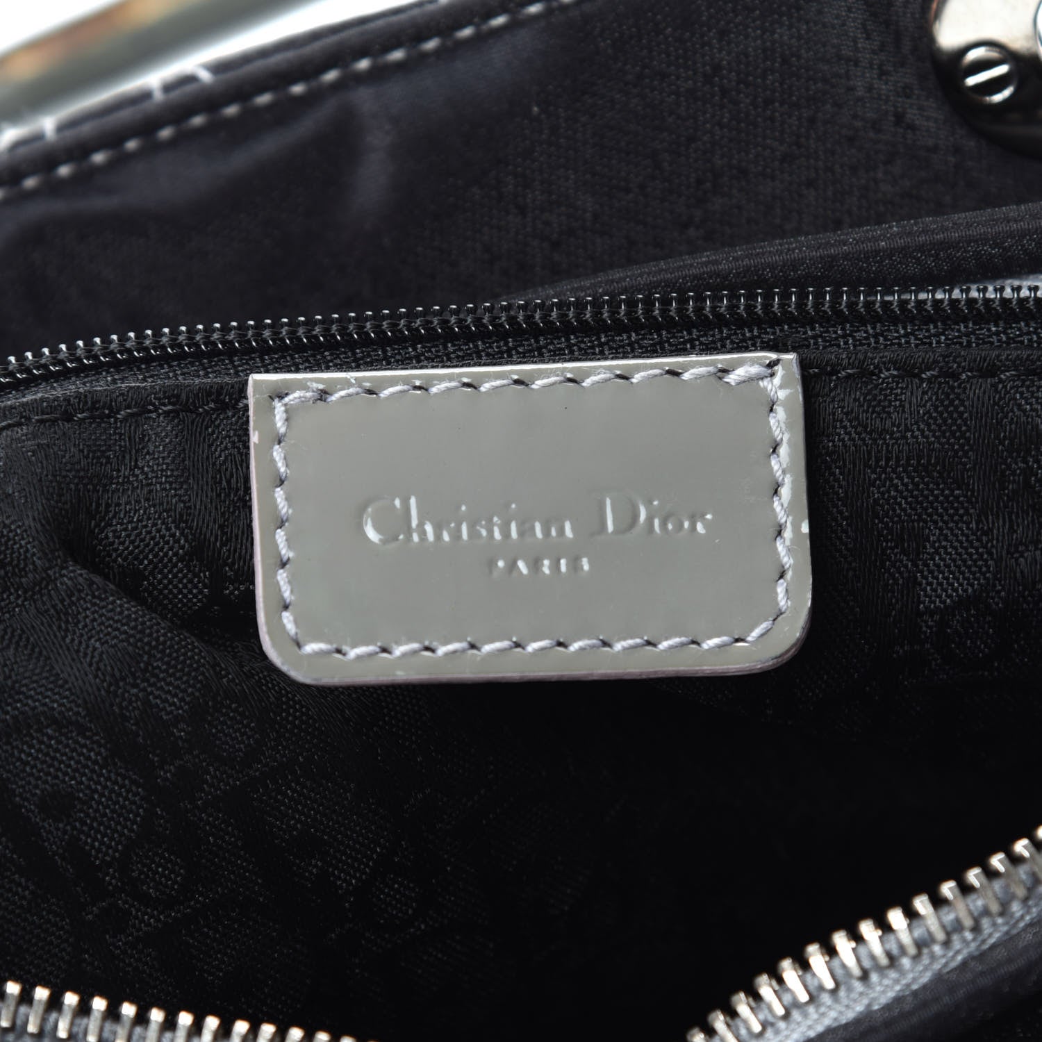 Christian Dior Satin Cannage Medium Lady Dior Black 6 of 9