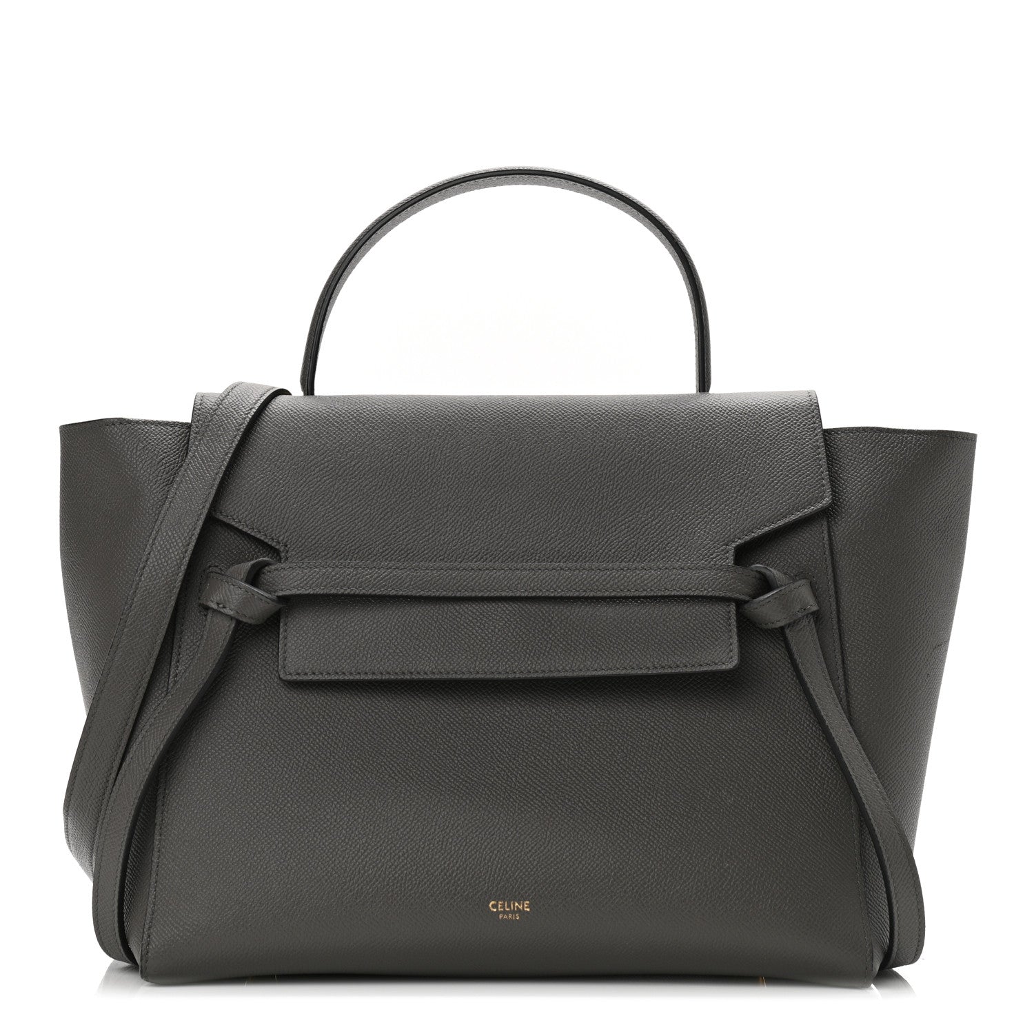 Celine Grained Calfskin Mini Belt Bag Grey 2 of 20