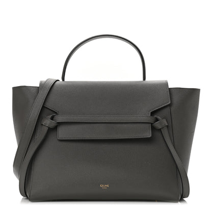 Celine Grained Calfskin Mini Belt Bag Grey 2 of 20