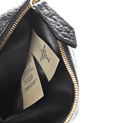 Burberry Signature Grain Calfskin Check Embossed Small Canterbury Tote Black 5 of 8