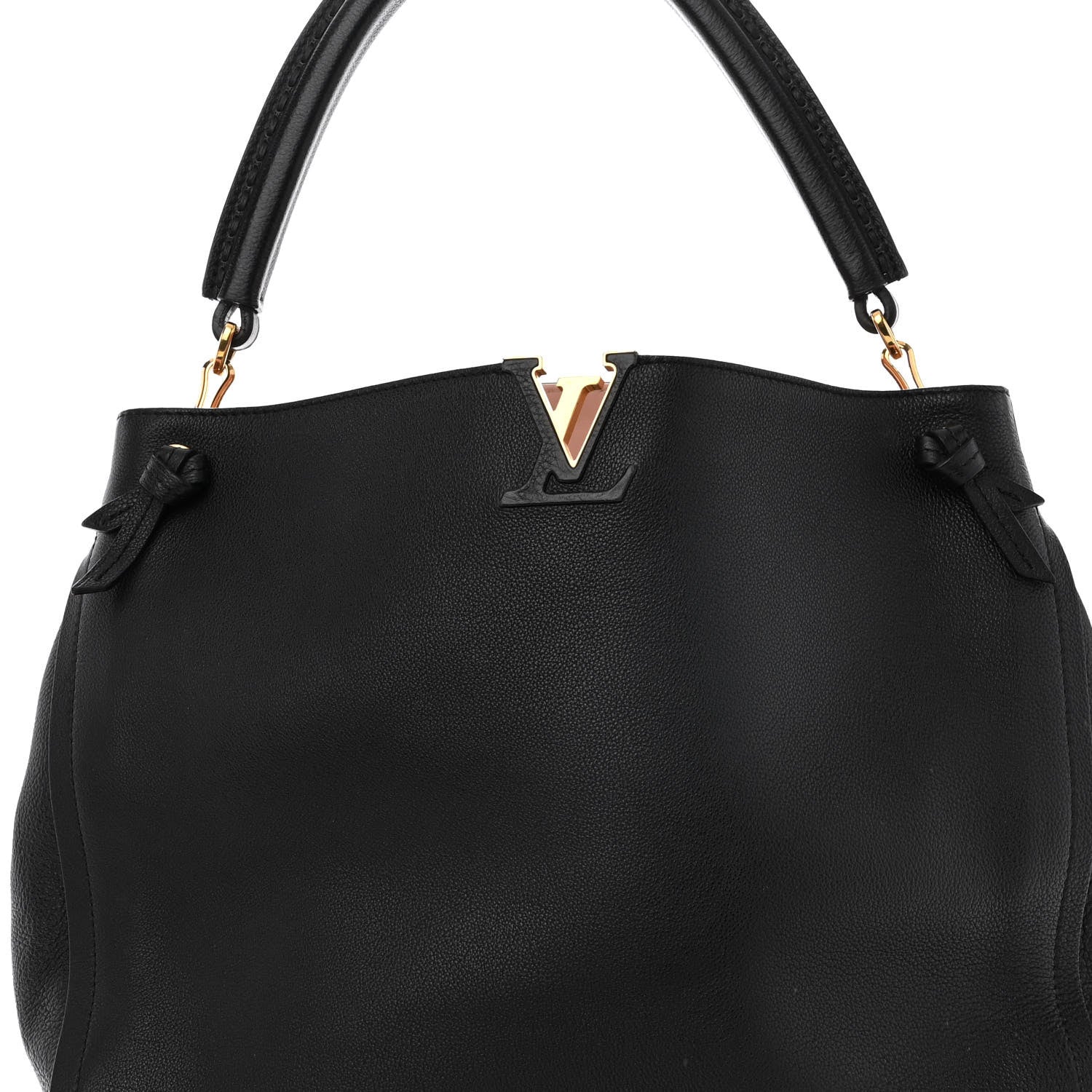 Louis Vuitton Calfskin Tournon Black 7 of 10