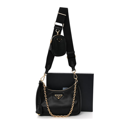 Prada Vitello Re-Edition 2005 Shoulder Bag Black 11 of 11