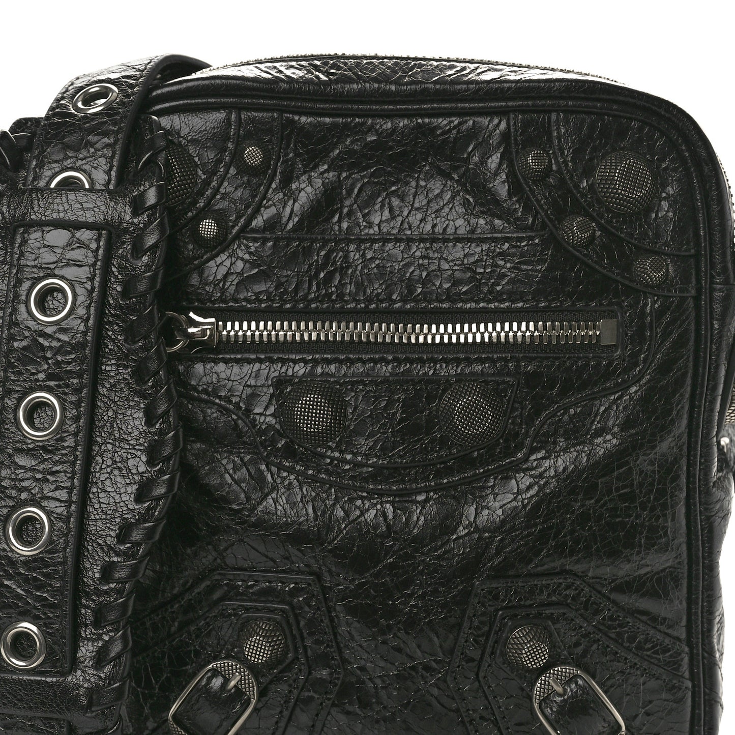 Agneau Arena Le Cagole Crossbody Bag Black