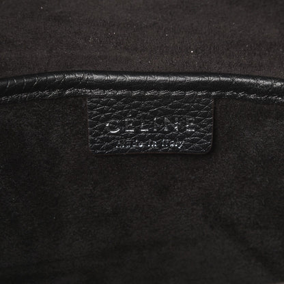 Celine Drummed Calfskin Nano Luggage Black 6 of 6