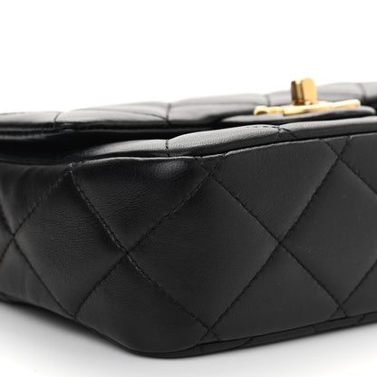 Chanel Lambskin Quilted Mini My Perfect Flap Black 9 of 11