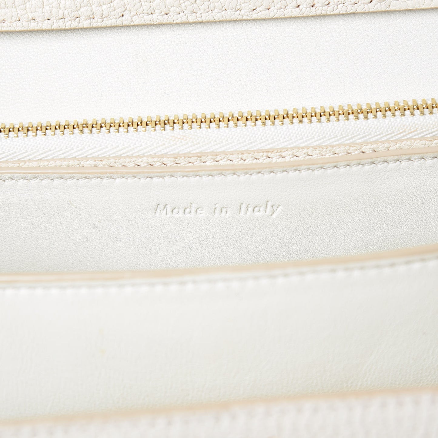 Goatskin Medium Classic Box Flap Bag White