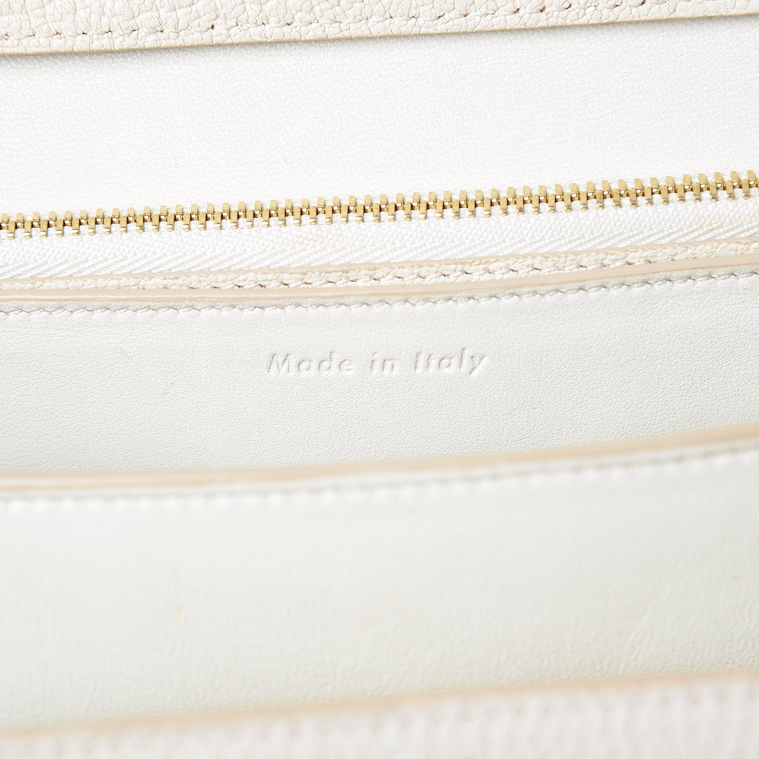 Celine Goatskin Medium Classic Box Flap Bag White 7 of 10