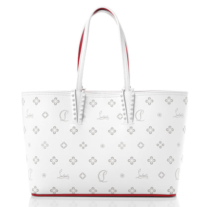 Christian Louboutin Calfskin Loubinthesky Mini East West Cabata Tote White 2 of 10