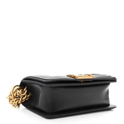 Chanel Calfskin Quilted Small Boy Flap Dark Grey 4 of 11