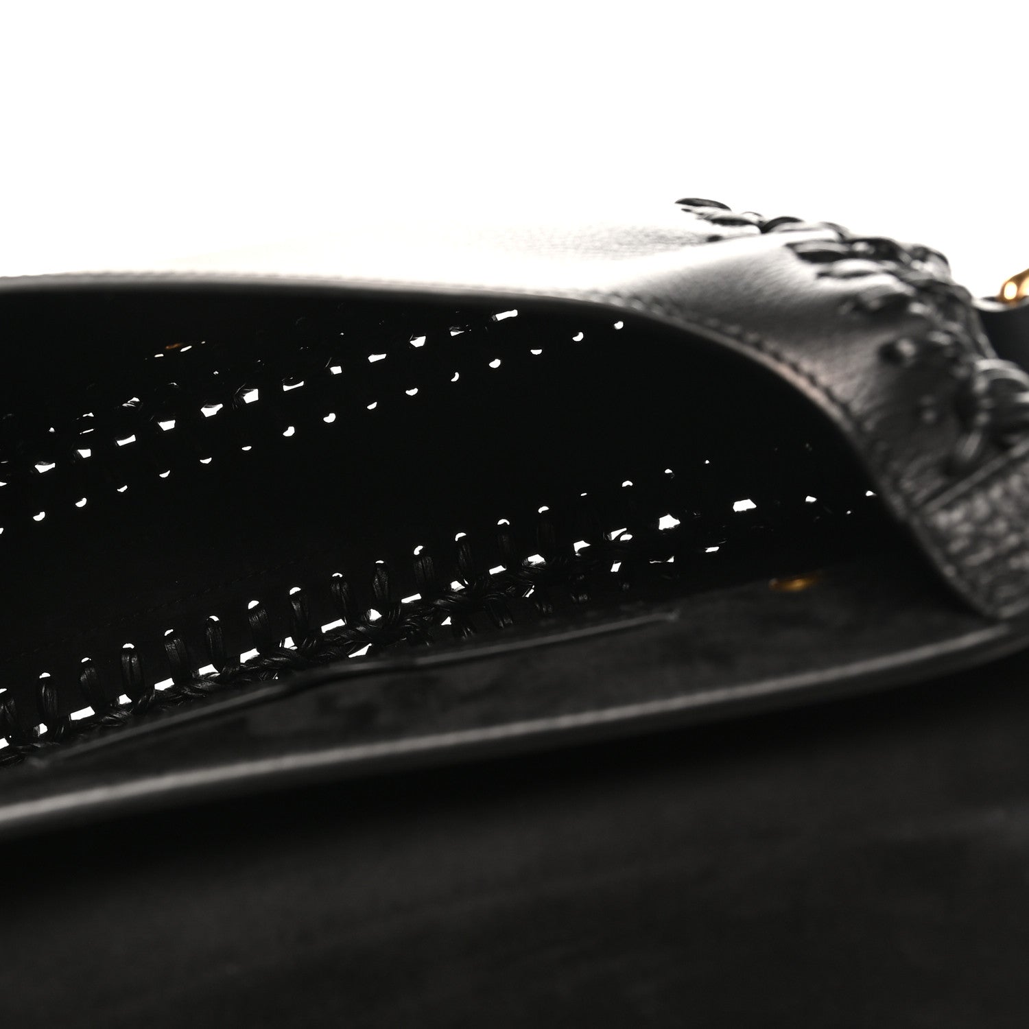 Christian Dior Grained Calfskin Medium Whipstitched Bobby Bag Black 5 of 9