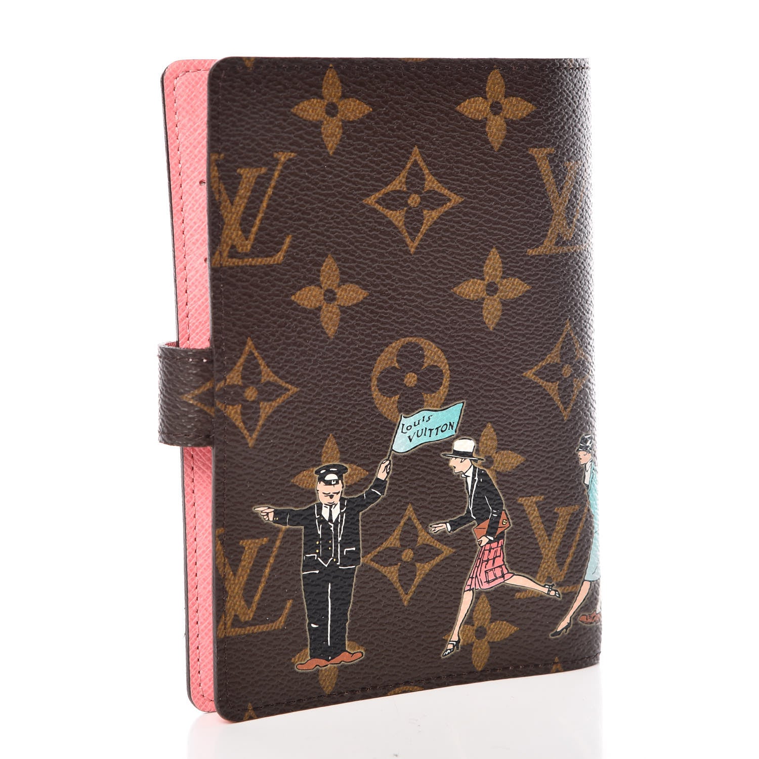 Louis Vuitton Monogram Illustre Small Ring Agenda Rose 3 of 10