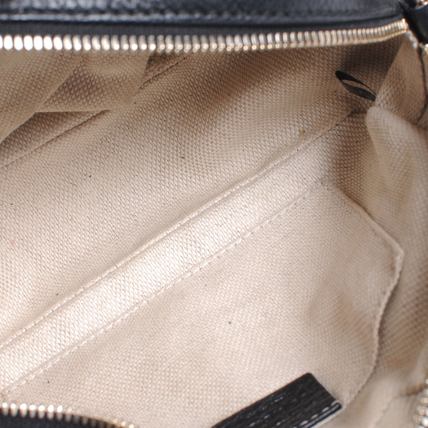 Pebbled Calfskin Small Soho Disco Bag Black