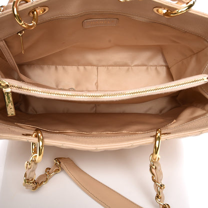 Chanel Caviar Quilted Grand Shopping Tote GST Beige Clair 5 of 15