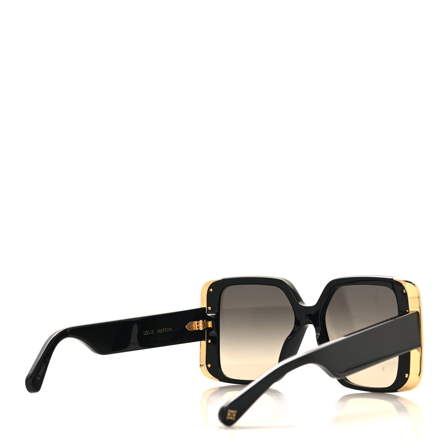 Acetate LV Moon Square Sunglasses Z1664W Black