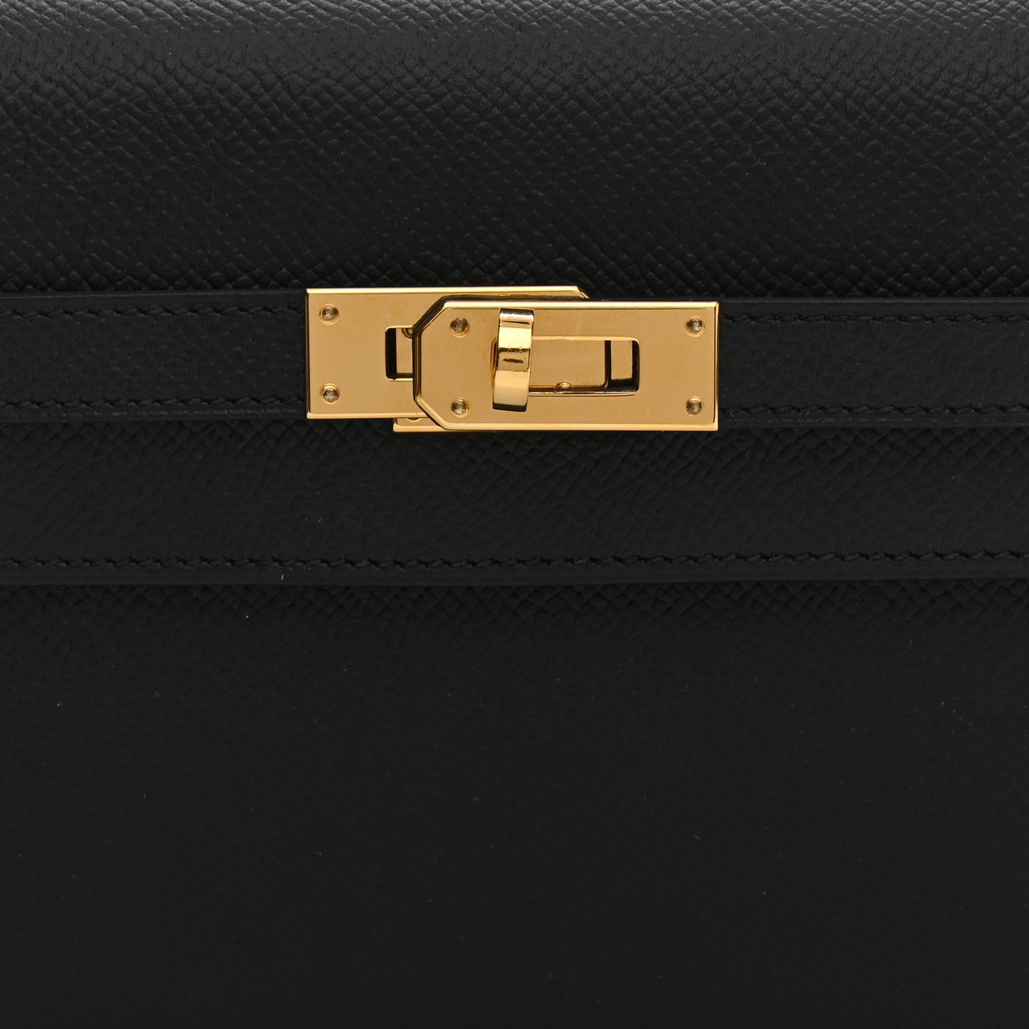 Hermes Epsom Kelly Wallet To Go Black 8 of 10