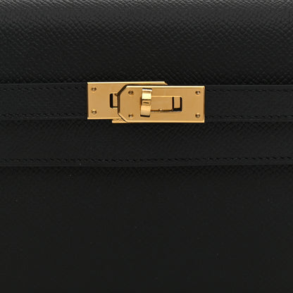 Hermes Epsom Kelly Wallet To Go Black 8 of 10