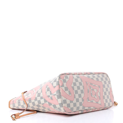 Louis Vuitton Damier Azur Tahitienne Neverfull MM 4 of 22
