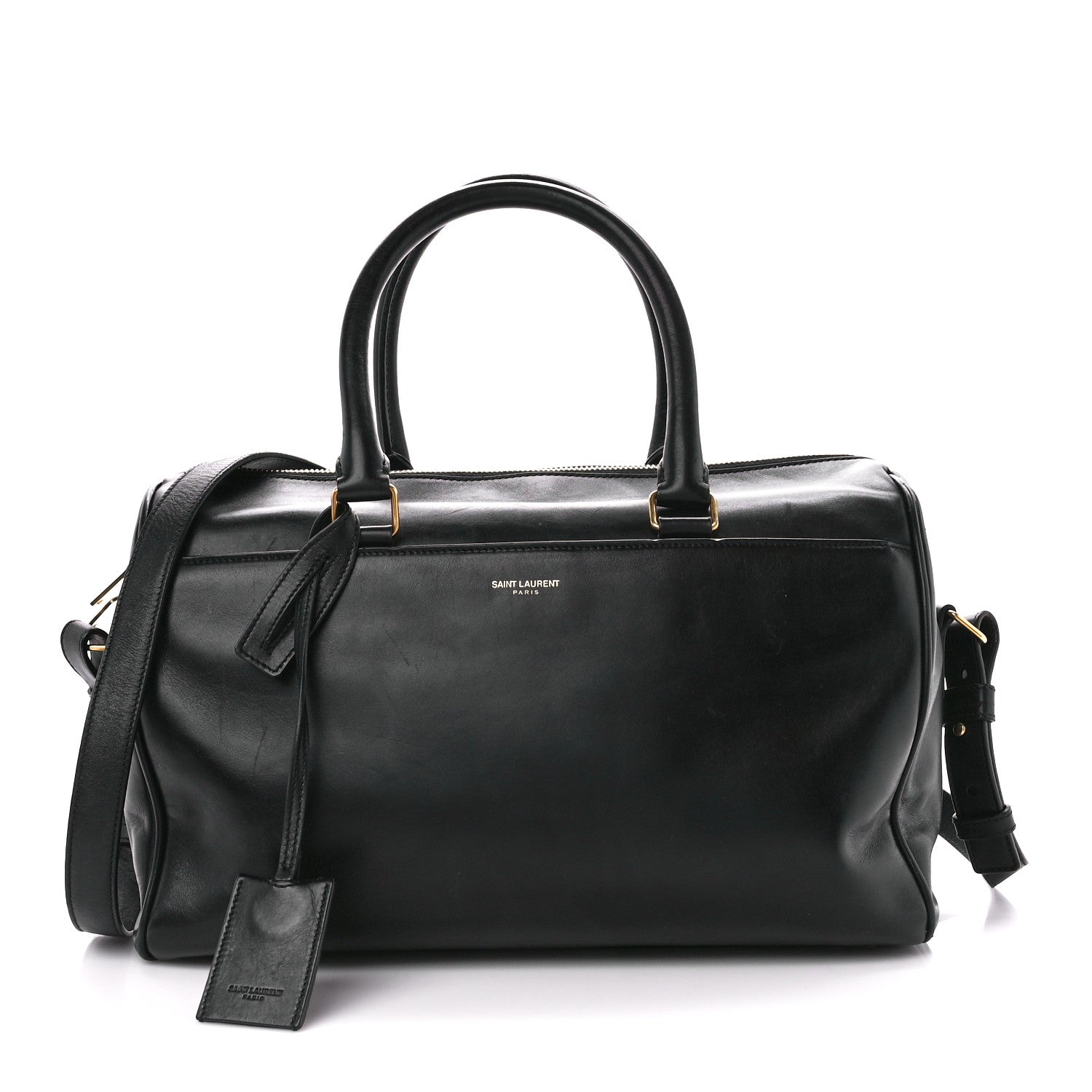Saint Laurent Calfskin Classic Duffle 6 Black 1 of 13