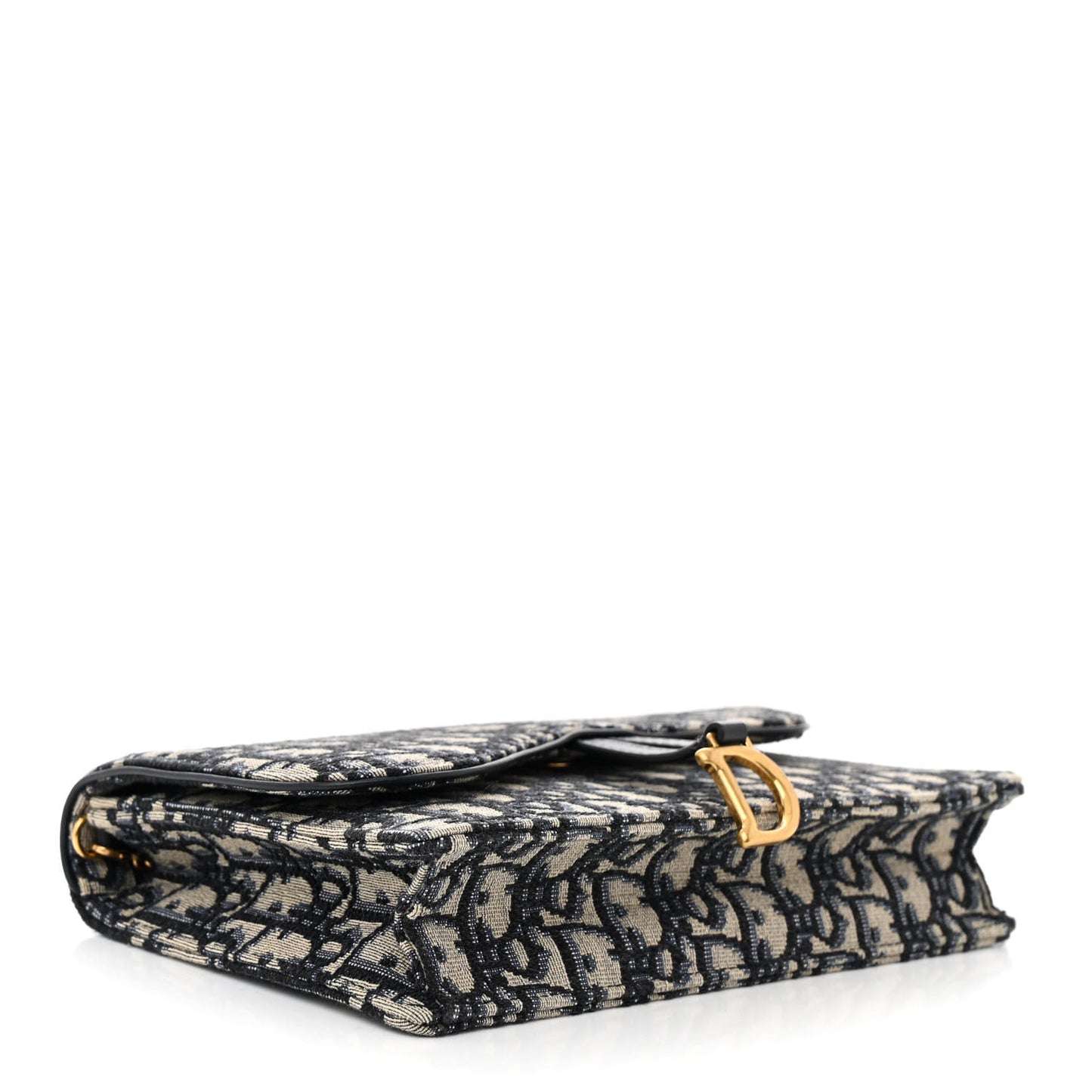 Oblique Saddle Chain Pouch Blue